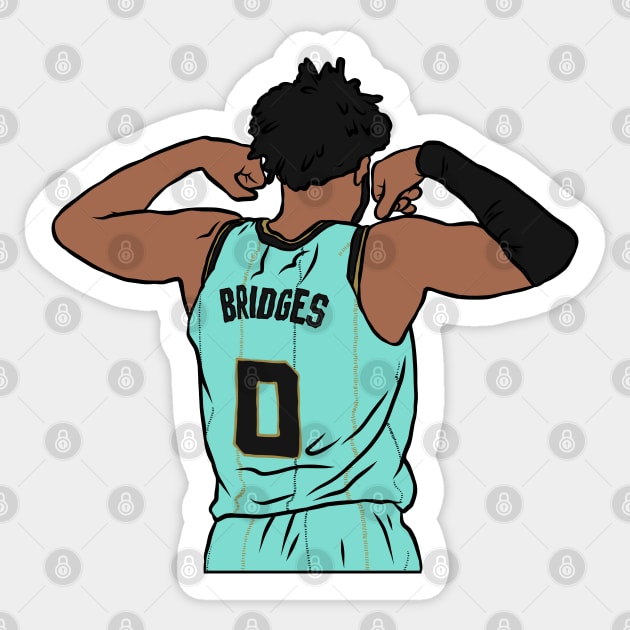 Miles Bridges Flex Sticker by rattraptees